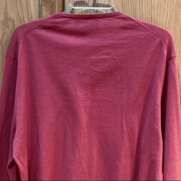 BLOOMINGDALE'S Men's Cotton V-Neck Long Sleeve Sweater Size Large - EUC - Picture 5 of 6